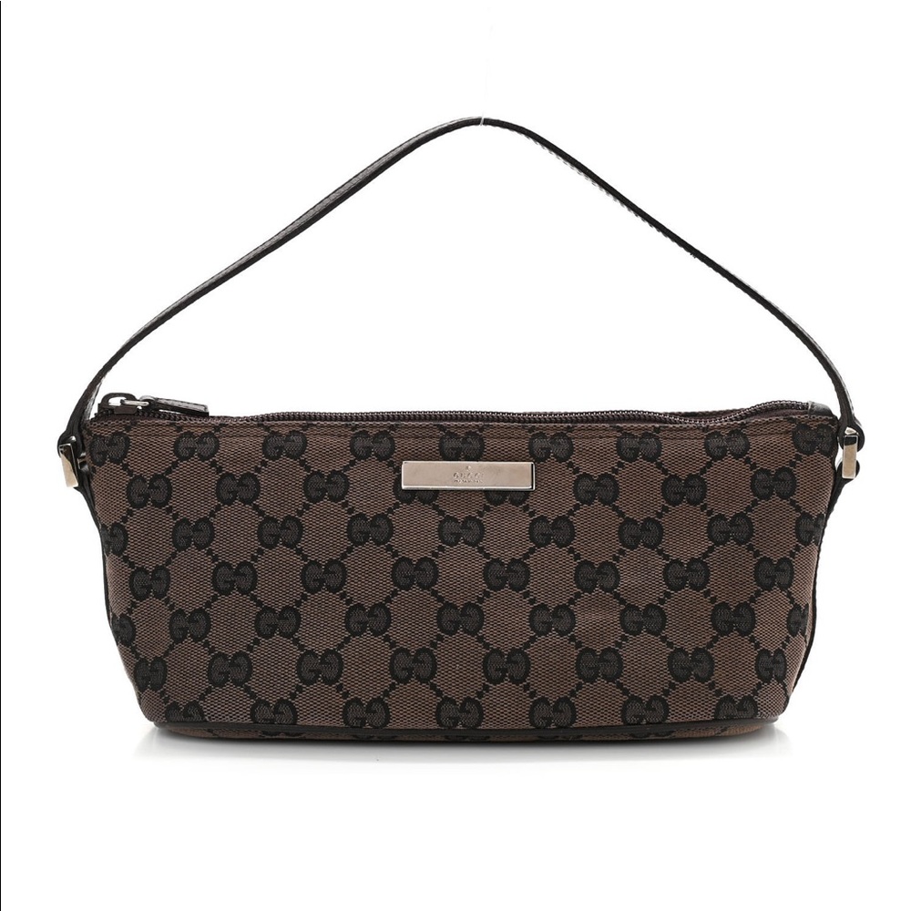 Gucci monogram vintage pochette boat